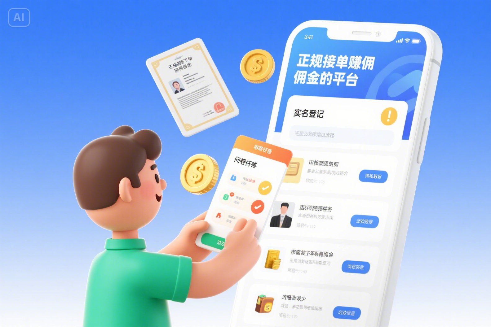 正规接单赚佣金的平台